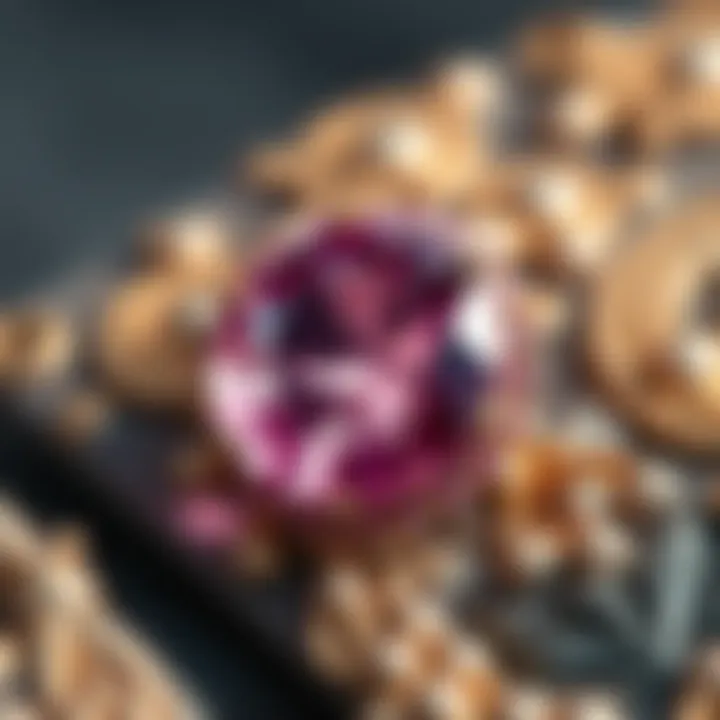 Cultural Significance of Pink Sapphire Artistic representation of pink sapphire in various cultural contexts
