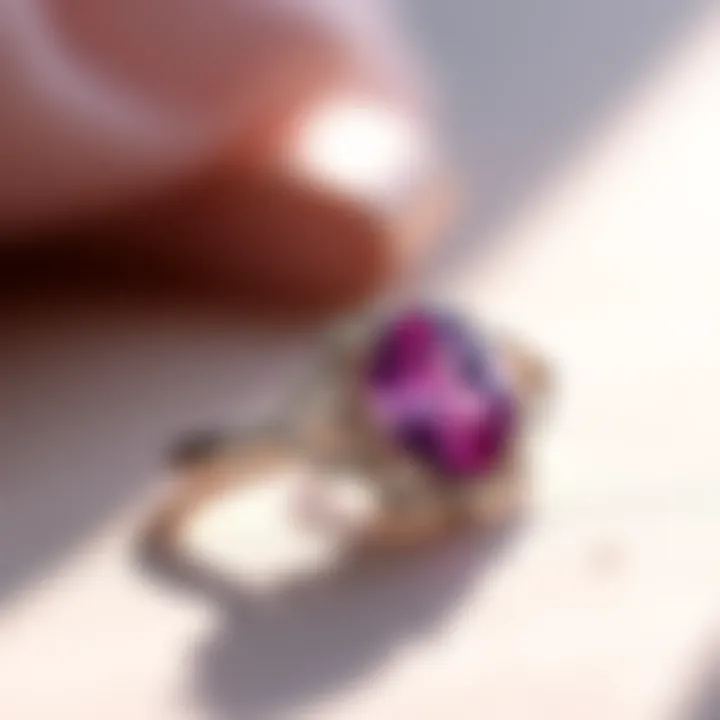 Elegant Pink Sapphire Jewelry A beautiful pink sapphire set in an elegant piece of jewelry