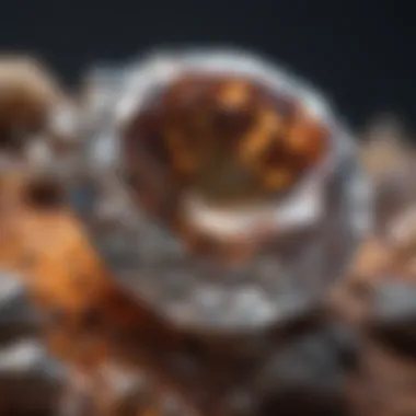 Geological Influences on Diamond Color Illustration of geological processes contributing to diamond coloration.