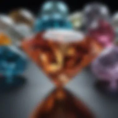 Significance of Diamond Colors in the Gem Market Visual representation of the significance of diamond colors in the gem industry.