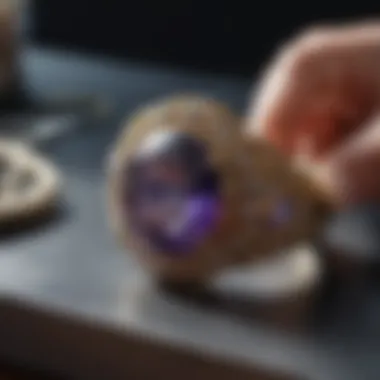 Expert Tools for Ring Modification A jeweler's workstation equipped for ring resizing.