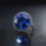 Radiant blue sapphire showcasing its rich color