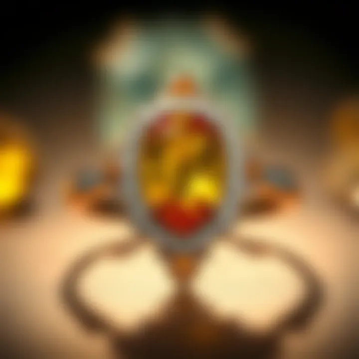An elegant jewelry piece featuring both topaz and citrine.