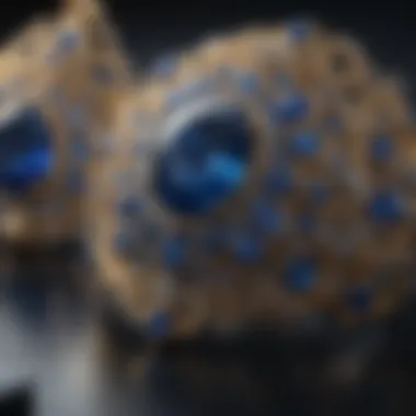 A historical representation of sapphires in royal jewelry