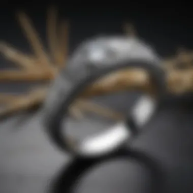 Timeless Reeds Platinum Wedding Band