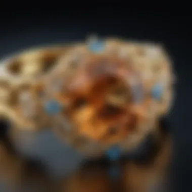 Exquisite Topaz Jewelry An elegant piece of jewelry featuring topaz set in gold