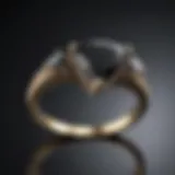 Exquisite Trillion-Cut Black Diamond Ring