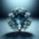 Clarity of Synthetic Diamonds Close-up view of a synthetic diamond showcasing its clarity