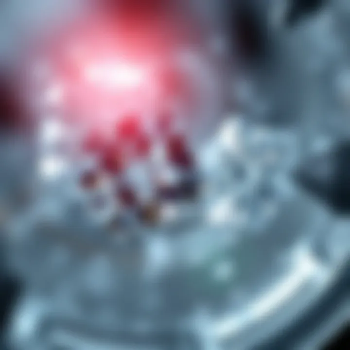 Comparison of natural and artificial diamonds under a microscope