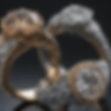 Diverse Ring Settings for Diamond Rings Showcase of different ring settings enhancing diamond appearance