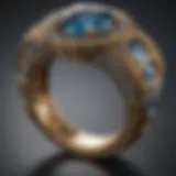 Close-up of a beautifully designed ring with intricate details