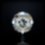 D diamond showcasing its exceptional clarity and brilliance