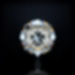 D diamond showcasing its exceptional clarity and brilliance