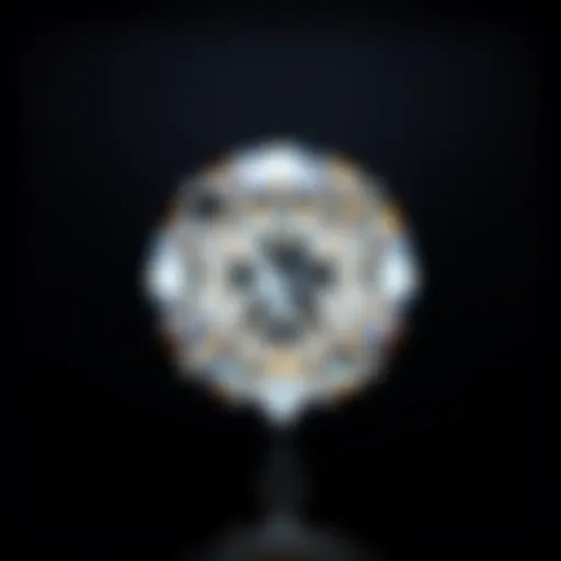 D diamond showcasing its exceptional clarity and brilliance