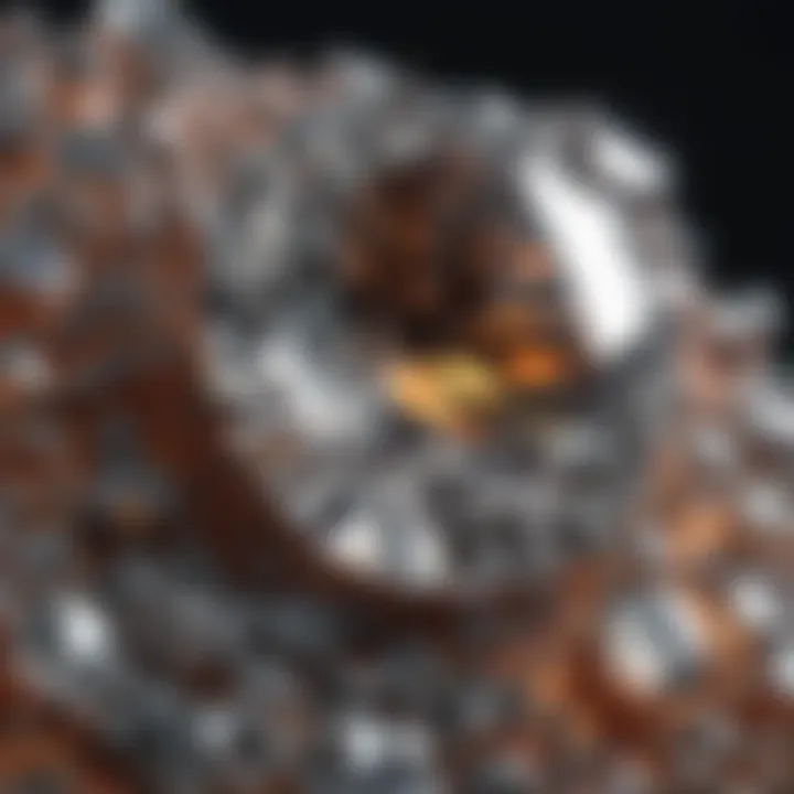 Visual representation of diamond blemishes affecting surface quality