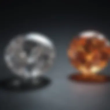 Comparison of diamonds with different clarity grades