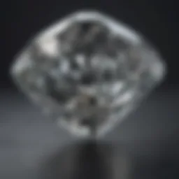 Illustration of diamond fraction size categories