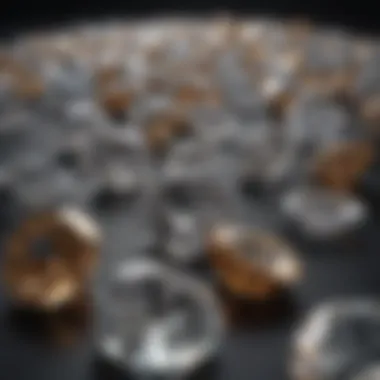 Exploring Diamond Karat Weights A close-up of a diamond scale showcasing different karat weights