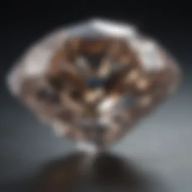 Visual representation of how carat weight affects diamond value