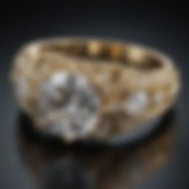 A beautifully crafted diamond ring emphasizing carat weight and design