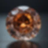 An exquisite diamond showcasing perfect cut quality reflecting light brilliantly