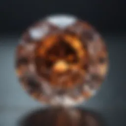 An exquisite diamond showcasing perfect cut quality reflecting light brilliantly