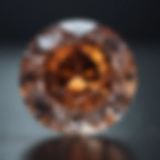 An exquisite diamond showcasing perfect cut quality reflecting light brilliantly