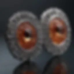 Detailed illustration of friction earring back design