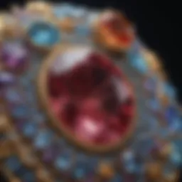 An exquisite close-up of a gemstone showcasing its brilliance and clarity