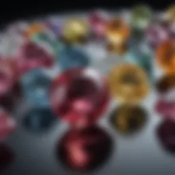 Showcasing the allure of 1.5 carat gemstones with a variety of cuts