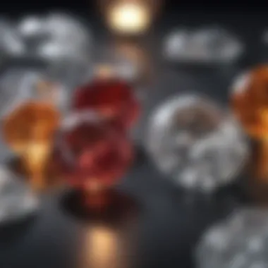 An educational graphic comparing genuine diamonds to synthetic and imitation stones