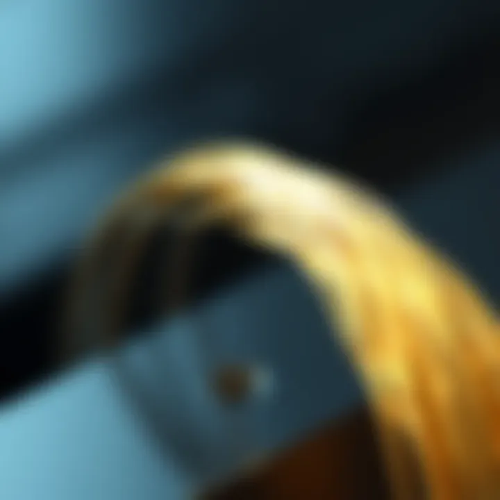 Thermal Conductivity of Gold Colored Solder Wire Illustration showing the thermal conductivity properties of gold colored solder wire