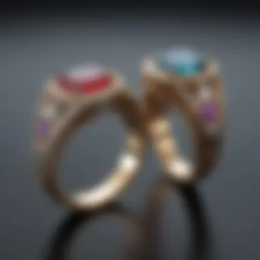 Customized Ring Designs Visual representation of customized rings featuring half sizes