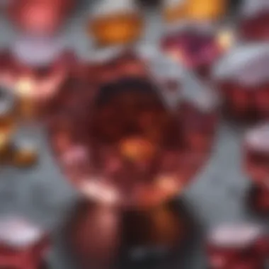 A close-up of a vibrant lab-created gemstone reflecting light