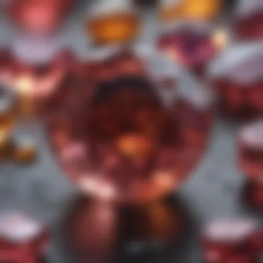 A close-up of a vibrant lab-created gemstone reflecting light