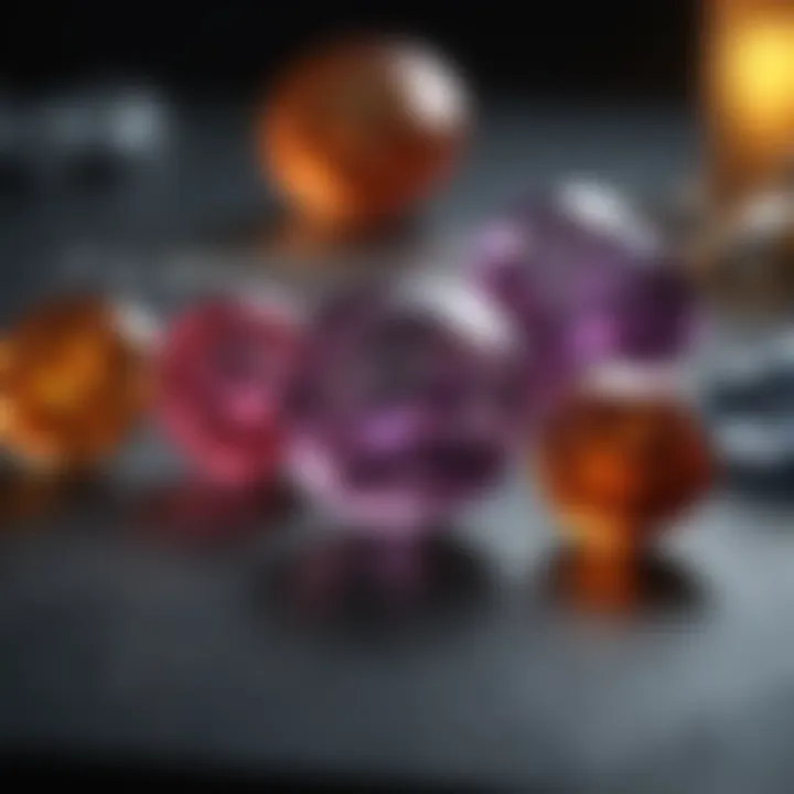 A diagram illustrating the creation of lab-grown gems