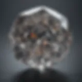 The intricate molecular structure of a lab grown diamond