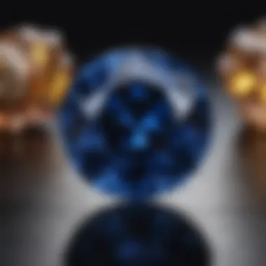 A close-up of a natural sapphire showcasing its brilliant color and clarity