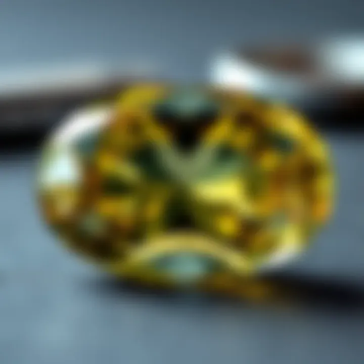 Detailed analysis of gemstone cutting techniques related to oval shapes.