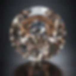 Close-up view of a brilliant diamond cut showcasing its facets