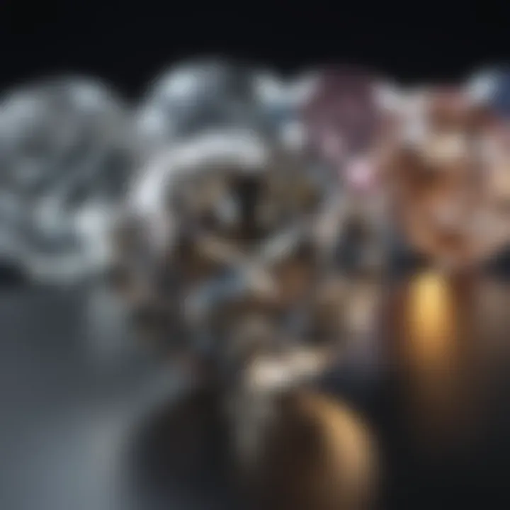 Color comparison of diamonds from D to Z grade