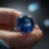 Vibrant blue sapphire showcasing exceptional clarity