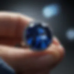 Vibrant blue sapphire showcasing exceptional clarity