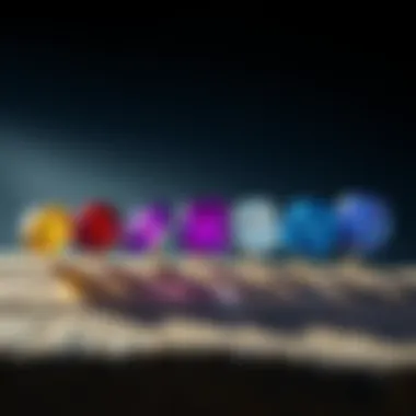 Illustration of the Mohs Hardness Scale Illustration of the Mohs scale featuring various gemstones ranked by their hardness
