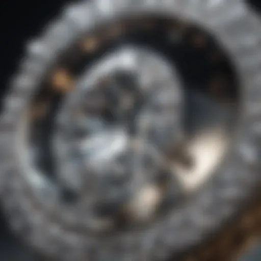 Close-up view of a 3.0 mm diamond showcasing its brilliance and clarity