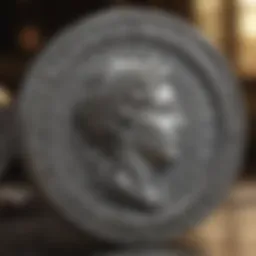 Ancient silver coins showcasing intricate designs
