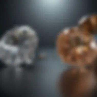 Comparative Impact of Traditional and Sustainable Diamonds An infographic illustrating the impacts of traditional vs. sustainable diamonds