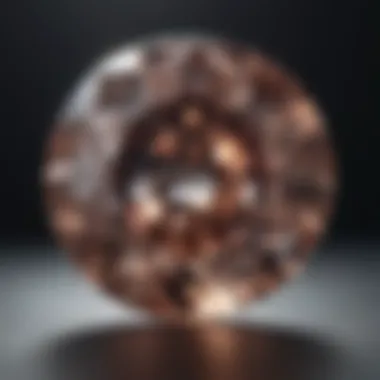 A stunning lab-grown diamond reflecting light