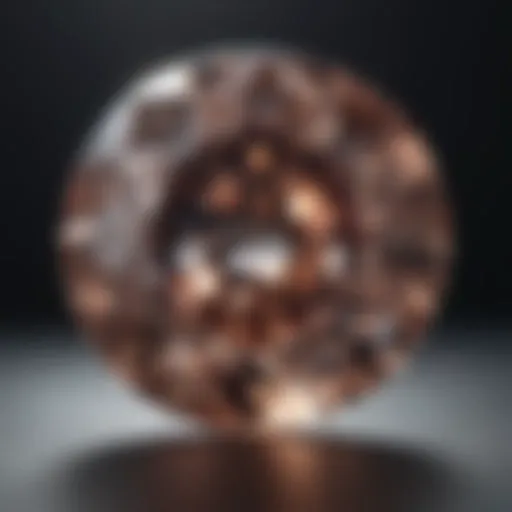 A stunning lab-grown diamond reflecting light