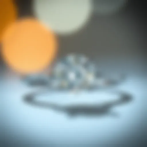 Elegant tension set engagement ring showcasing a brilliant diamond